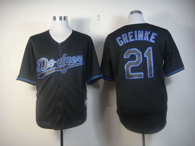 Men Los Angeles Dodgers #21 Darvish Black MLB Jerseys